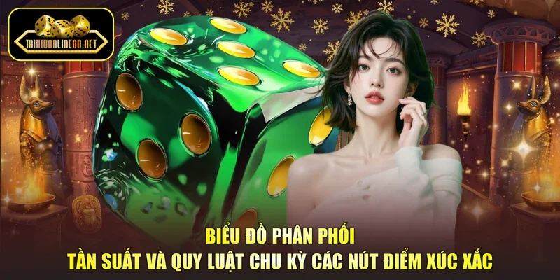 Biểu đồ phân phối tần suất và quy luật chu kỳ các nút điểm xúc xắc