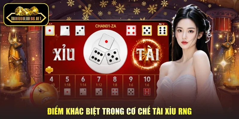 Điểm khác biệt trong cơ chế tài xỉu RNG