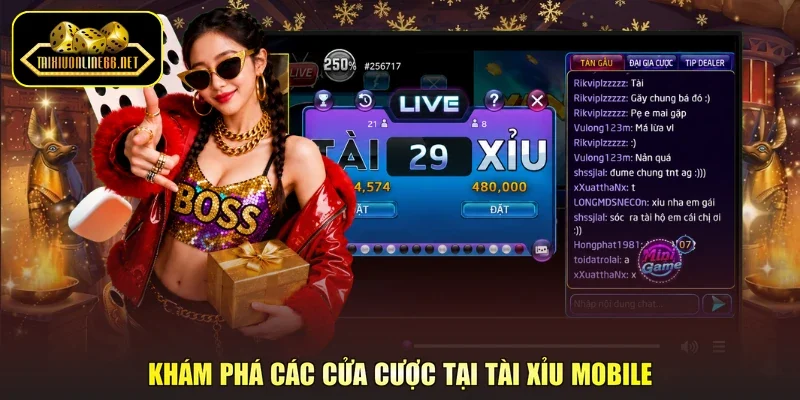 Khám phá các cửa cược tại tài xỉu mobile
